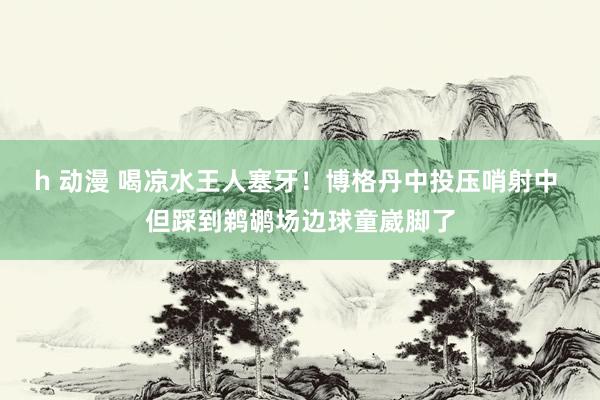 h 动漫 喝凉水王人塞牙！博格丹中投压哨射中 但踩到鹈鹕场边球童崴脚了